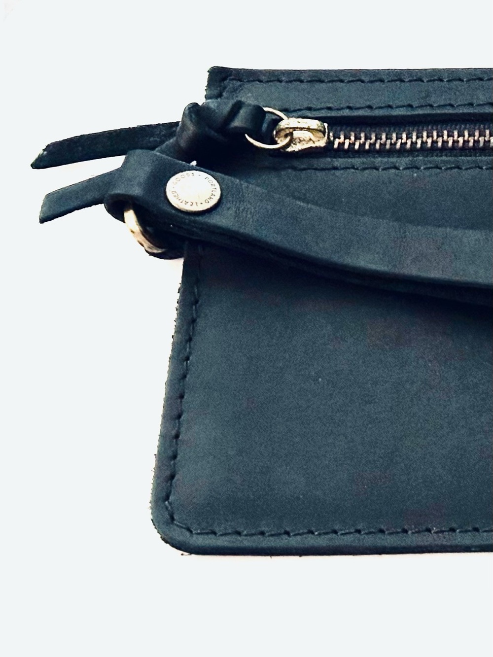 Portland Leather Goods Adriana Pouch Wristlet in Black - Picture 6 of 10